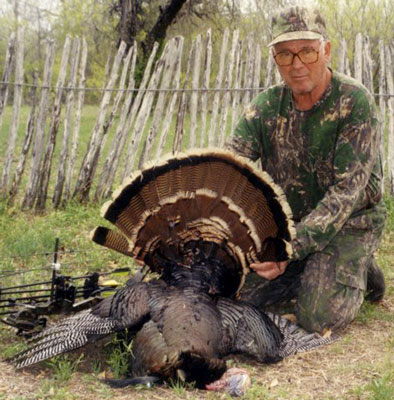 Big Rio Grande Turkey Shot at Brushy Hill Ranch! Hunt Rio Grande Turkey for only $100 per day and shoot your bag limit of these South Texas monsters! Plus, Hog hunting and any exotics you can shoot are included in that price! Brushy hill Ranch offers the most affordable South Texas trophy bowhunting for Whitetail Deer, Rio Grande Turkey, wild hogs and boar, predators & exotics- come hunt with us!
